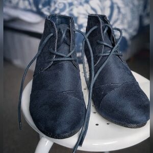 Dream Pairs Women's Navy Ankle Wedge Boots